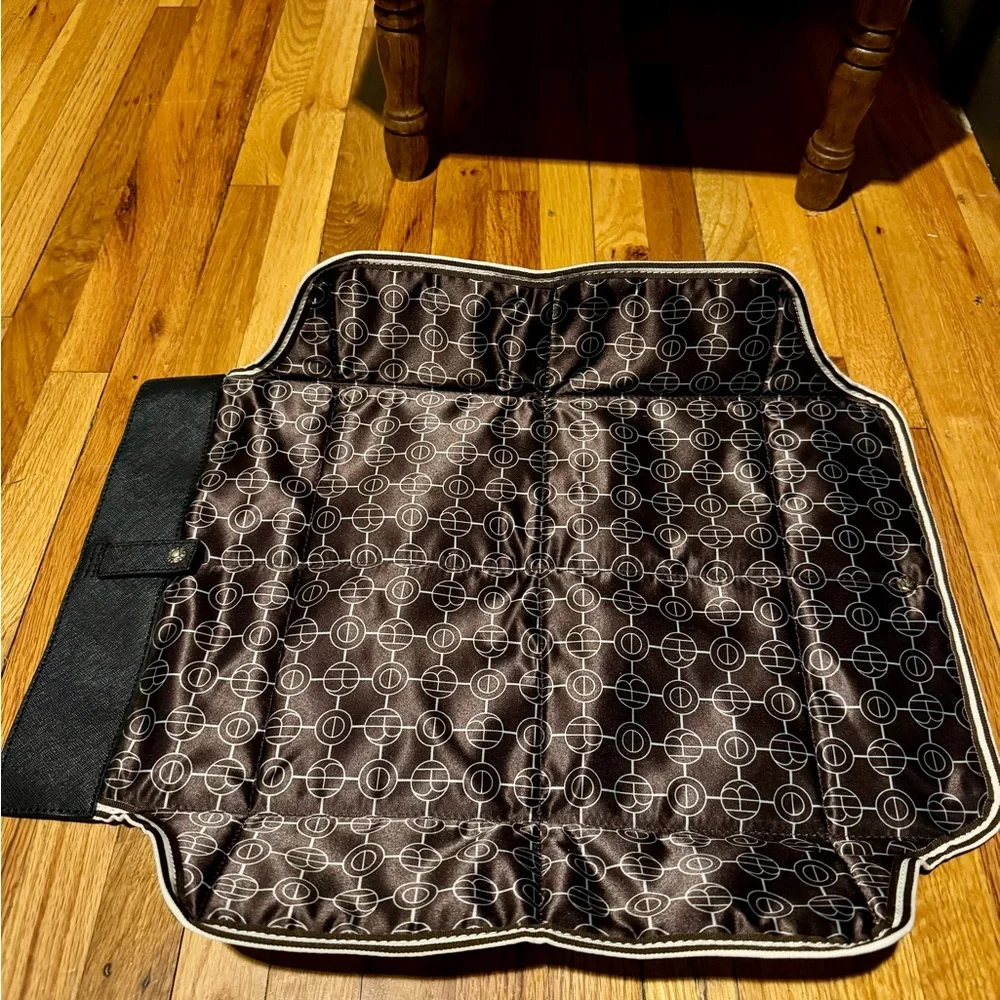 Henri Bendel West 57th Black Leather Diaper Bag - Picture 7 of 13